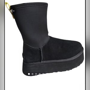UGG Classic Dipper Womens Black Platform Size 8 S/N 1144031